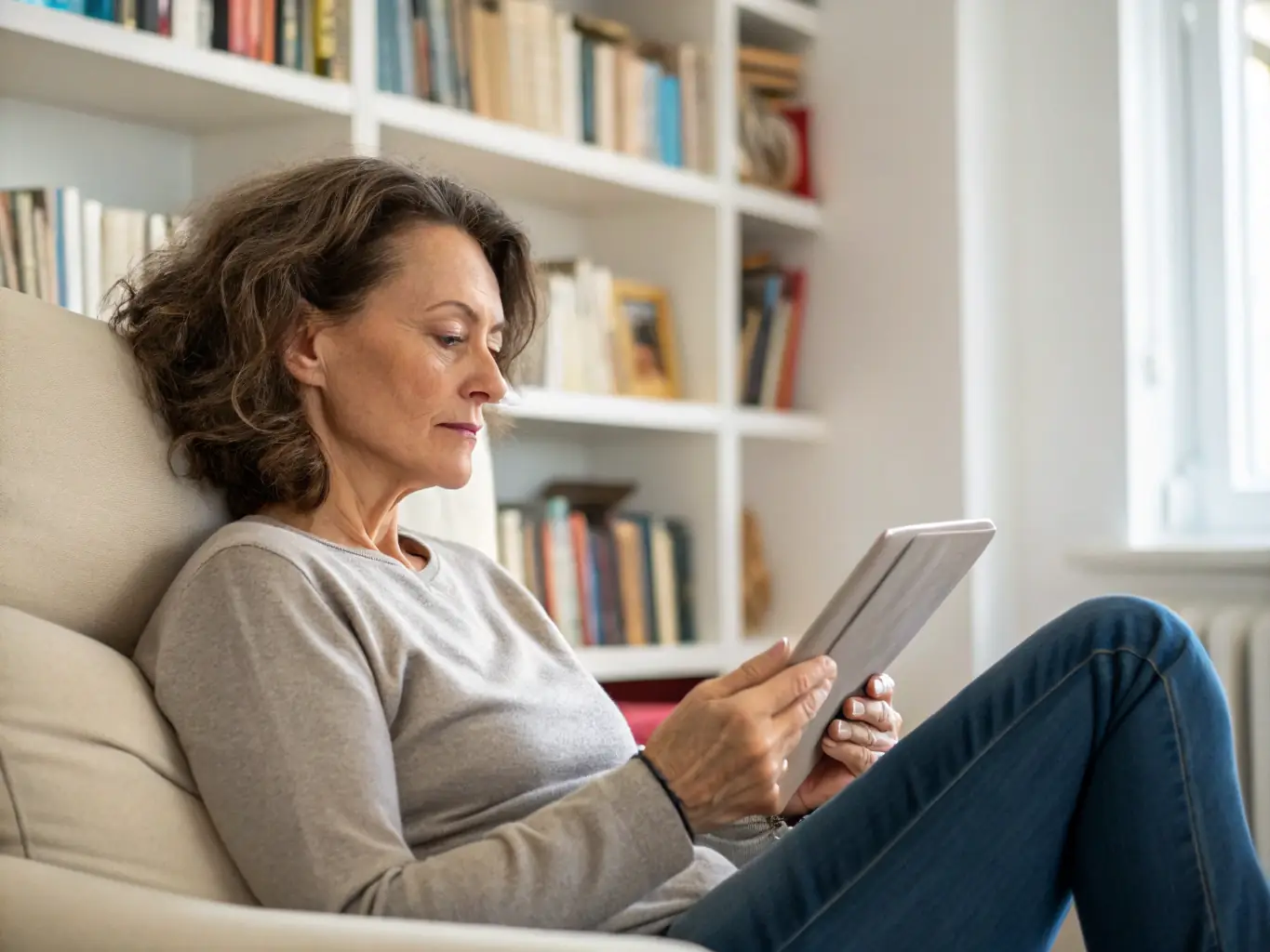 A photo of a parishioner reading an article in the newspaper about local history, emphasizing the educational and informative content.